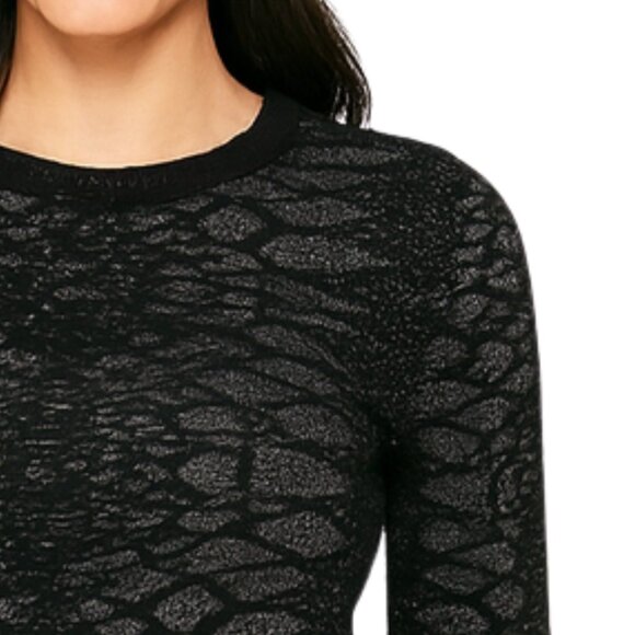 NWT Zara Knit Black Metallic Sweater size S - Picture 3 of 8